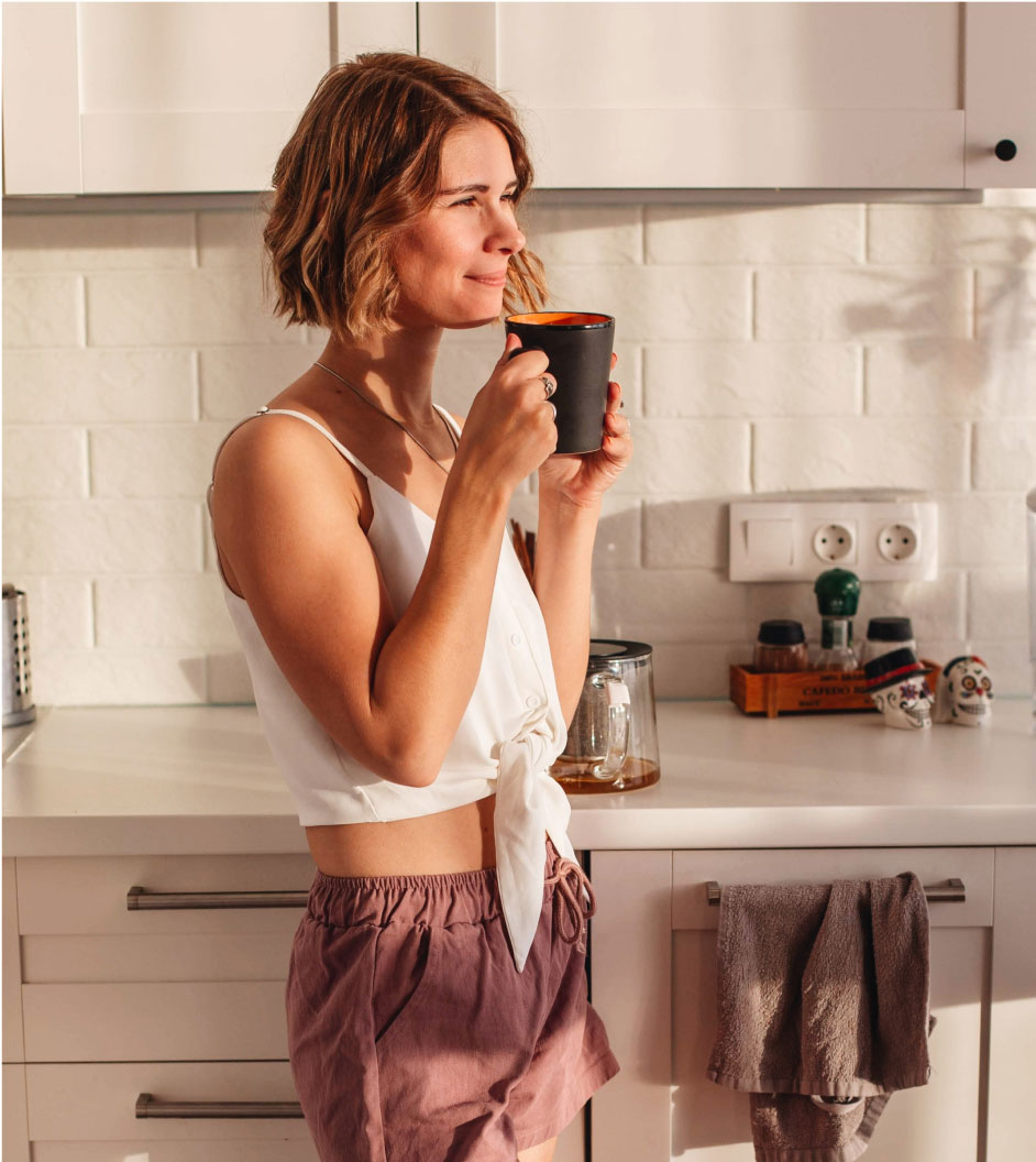 Woman Drinking Coffee